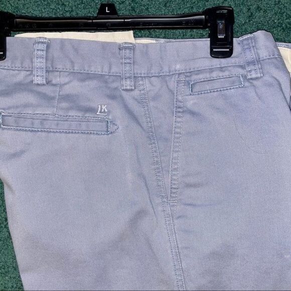 Men's Haggar Life Khaki 34 x 34 Straight-Fit Comfort Chino Flat-Front Pants gray - Picture 6 of 11